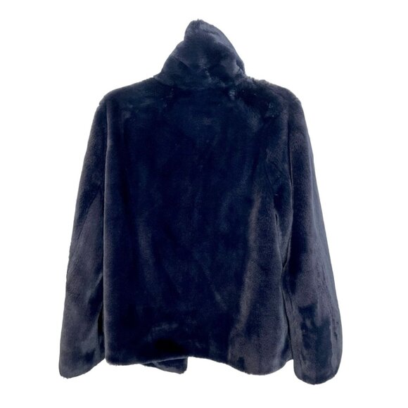 Gal Meets Glam Collection Blue Reese Faux Fur Jacket NWOT - size M - Picture 3 of 6